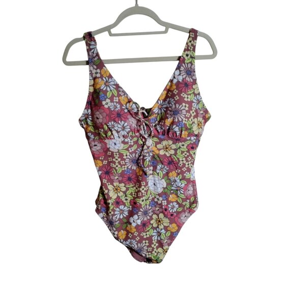 New Adore Me Floral One-Piece Swimsuit Plus Size 1X - Picture 1 of 7